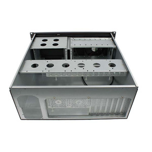 <span class=keywords><strong>4u</strong></span> servidor negro chasis de montaje en rack de caso de la industria corto caso <span class=keywords><strong>4u</strong></span> - Product Image 2