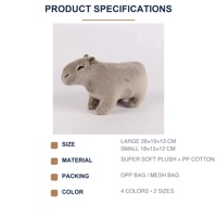 Peluche Capybara réaliste et moelleuse personnalisée, jouet en coton PP doux, mignon et kawaii, coussin à câliner, cadeau d'anniversaire, décoration de chambre