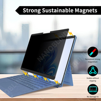 Protecteur d'écran magnétique de confidentialité à 360 degrés pour Surface Pro 8/9/X Filtre anti-espion entièrement amovible Anti-éblouissement pour ordinateur portable Tablette PC F