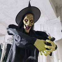 Accessoires de décoration d'Halloween Maison des fantômes Jouets d'horreur Vente en gros Intérieur Extérieur Article populaire Festival des fantômes Nouvelle Sorcière Fantôme suspendu