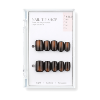 30 pièces d'accessoires pour ongles, faux ongles à presser personnalisés, faux ongles effet œil de chat, faux ongles complets, magnifiques faux ongles en PMMA