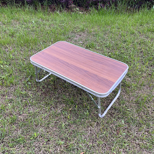 Valigia da esterno in stile giapponese Barbecue da Picnic tavolo portatile leggero in lega di alluminio Mini tavolo da campeggio pieghevole in noce - Product Image 3