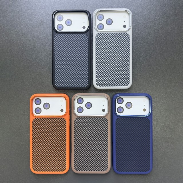 Premium Protective TPU+PC Carbon Fiber Textured Magnetic Phone Cover for iPhone 18 17 16