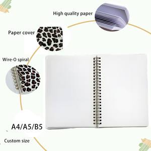 Carnet à spirales personnalisé en cuir/PVC/tissu/papier PP à motif animal pour journal de nature et observation de la faune - Product Image 3