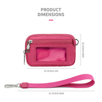 Personalisierbarer Mini-Münzbeutel für Damen und Herren – Niedlicher Kartenhalter mit Armband, Schlüsselanhänger und Silikon-Kartenhalter-Geldbörse
