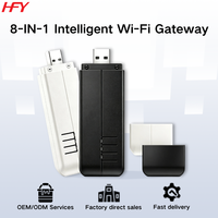 HFY WF-RF03 Passerelle WiFi 2.4G 8 Canaux DC 5V Convertisseur de Signal Télécommande à Code d'Apprentissage Fonction de Confidentialité 30m