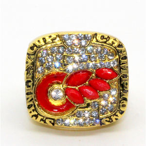 Bague de championnat des Red Wings de Detroit 2002 pour homme, plaquée or rose, alliage, souvenir, collection, cadeau d'anniversaire - Product Image 1