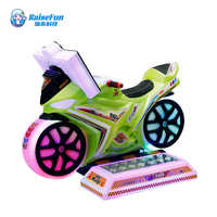 Machine de jeu d'arcade pour enfants RaiseFun, console de moto en plastique, manège à pièces, machine de jeu d'arcade pour enfants pour aire de jeux intérieure, centre commercial