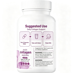 <span class=keywords><strong>C</strong></span>ápsulas de Colágeno Multi-Péptidos para Adultos, Suministro de Fábrica, Biotina, <span class=keywords><strong>Vitamina</strong></span> <span class=keywords><strong>C</strong></span>, 100% Puro, Certificado GMP, Gestión Energética, 240 <span class=keywords><strong>C</strong></span>ápsulas - Product Image 5