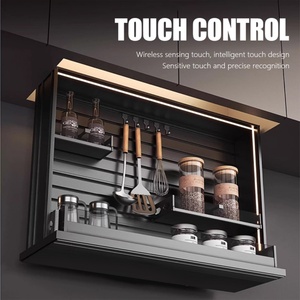 Accesorios Modernos para Gabinetes de Cocina TIANYI, Organizador Extraíble, Cesta Elevadora Eléctrica de Doble Capa de Gran Capacidad, Aleación de Aluminio - Product Image 2