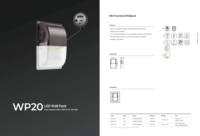 Mini applique murale LED IP65 étanche en aluminium avec télécommande rotative pour extérieur, aménagement paysager, atelier, intensité réglable, garantie 2 ans