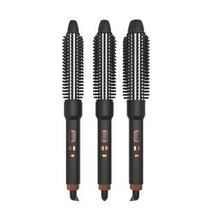 Brosse lissante pour <span class=keywords><strong>fer</strong></span> à <span class=keywords><strong>friser</strong></span> 2 en 1 Affichage de la température par LED Type de chauffage PTC Hot Comb bigoudi - Product Image 1