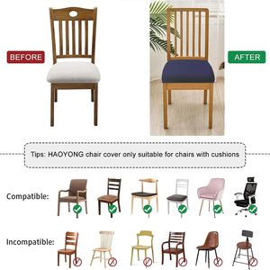 Polyester ghế bao gồm 100% máy có thể giặt không trượt ghế bảo vệ cho nhà ăn uống, khách sạn tiệc mua số lượng lớn - Product Image 5