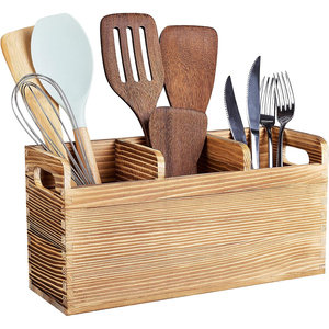 Organisateur d'appareils <span class=keywords><strong>de</strong></span> <span class=keywords><strong>cuisson</strong></span> en bois grand support d'appareils agricoles à dessus inversé cuillère collante <span class=keywords><strong>grattoir</strong></span> support cuisine outil bac <span class=keywords><strong>de</strong></span> rangement décor - Product Image 1