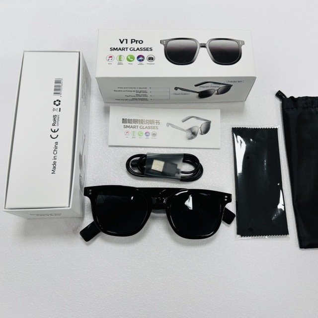 V1Pro Smart Glasses From Factory Source Outdoor Sports Sunglasses with for Blue tooth for Voice Call & Music Polarized Features