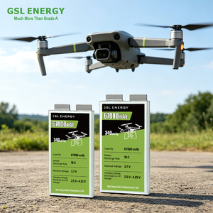 GSL ENERGY 340Wh/kg Solid State 1000 Cycles 67000mAh 3.7V 10C Drone Battery Pack Agricultural Drone -20-55 740g - Product Image 1