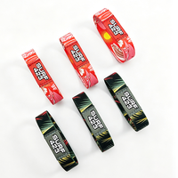 Bracelets promotionnels personnalisés en polyester extensible, imprimés par transfert thermique, imitation tissée antique, avec logo sur mesure