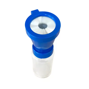 Tétine De Vache Trempeuse 300ml - Gobelet Désinfection Trayons - Sans Reflux - Bleu/rouge/noir