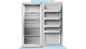 21 Cu. Congélateur vertical à porte simple grande capacité avec dégivrage automatique pour DSD-772WMU - Product Image 3