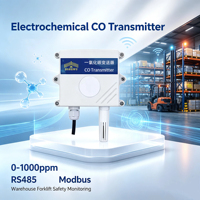 Transmetteur de CO 0-1000ppm électrochimique RS485 Modbus avec capteur intégré de température et d'humidité pour la surveillance de la sécurité industrielle