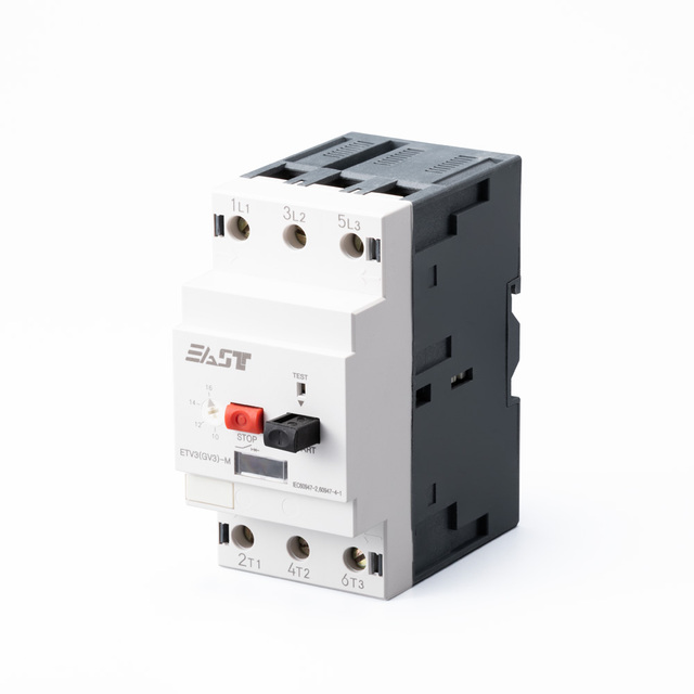 EAST Industrial Thermal Magnetic Motor Protection Circuit Breaker (ETV3(GV3)-M MPCB) 3-Phase 50kA Breaking Capacity Din Rail