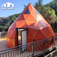 Dôme Zome de 6 m de diamètre et 5 m de hauteur pour le glamping, maison dôme et tente de maison de villégiature avec cadre en aluminium et panneau en verre