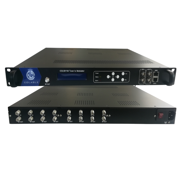 Colable CATV Digital Modulator 8/12/16/20/24 FTA DVB-S2/DVB-C/DVB-T/ATSC/ISDB-T Tuner Trans-Modulator 2-Year Warranty for TV