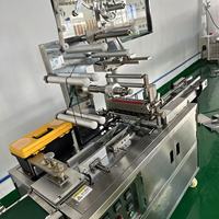 Máquina Envolvedora Automática SANXIN para Cajas Pequeñas con PLC, Ideal para Empaque de Lápiz Labial, Sombra de Ojos, Crema Facial, Alimentos y Bebidas en Envases de Plástico