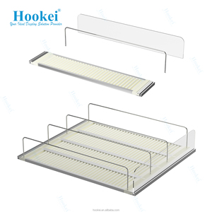 Sistema de Empujadores de Estantes con Resorte de Aluminio de Ancho Ajustable, Organizador de Botellas y Latas, Deslizadores de Estantes para Supermercado - Product Image 4