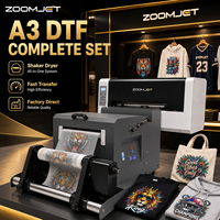 Produksi Kaos Transfer Film PET Printer DTF A3 XP600 I1600 I3200 All-in-One Shaker Dryer Usaha Kecil