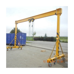 חם מוכר באיכות טובה trackless פורטל קטן gantry 50ton <span class=keywords><strong>rtg</strong></span> נייד פלדה נייד gantry עגור על גלגלים - Product Image 6