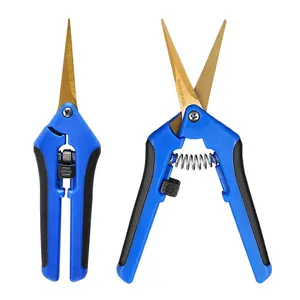 Direkte Hersteller Premium Hydro ponics Edelstahls chere Garden Straight Blade Scissors Arbeits sparender Schnitt