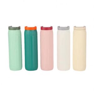 600Ml 304 Stainless Steel Travel Coffee Tumbler Double Walled Straight Tumbler Insulated Cup With Lid Portable <b>Thermos</b> Cup - Product Image 1