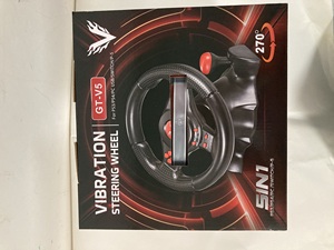 Volant de course 5-en-1 avec pédales pour NS P-S5, P-S4, P-S3, PC, volant de course filaire pour jeux sur console - Product Image 3