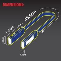 Lampe de travail LED d'urgence rechargeable à fixation magnétique détachable pour réparation automobile transfrontalière, universelle, noire/grise pour voiture