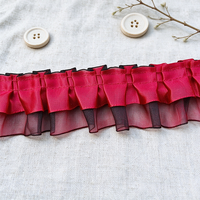 Nouvelle dentelle élastique 3D en fausse fourrure et tulle à volants pour lingerie, maillots de bain, soutiens-gorge, sous-vêtements, décoration de vêtements, personnalisable