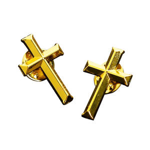 Gold Printing Metal Crafts <strong>Cross</strong> Lapel <strong>Pins</strong> Brooch - Product Image 5