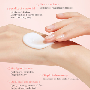 Canlandırır kadın nemlendirici el kremi çiçek koku cilt bakım kremi Vegan sıradan cilt bakımı nemlendirir el kremi - Product Image 5