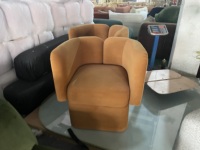 Fauteuil de salon moderne en velours confortable, fauteuil de détente moderne pour la maison, le bureau et le salon