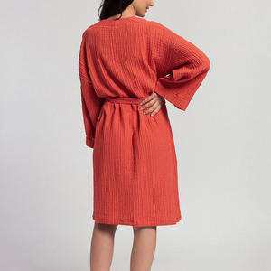 Pigiama personalizzato a maniche lunghe per la casa vestiti da donna cinque pezzi di seta, pigiama senza reggiseno Sexy bretelle gonna con bretelle/ - Product Image 3