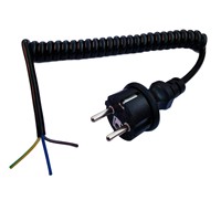 Europäischer Standard Wasserdichte Steckdose Stecker Stromkabel QT3-W 3*0,75 Quadrat Blankkupferdraht IP44 PVC-Ummantelung