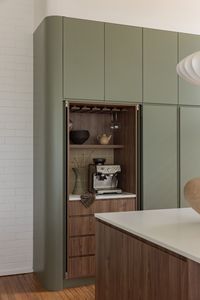 Meubles de <span class=keywords><strong>cuisine</strong></span> italiens de luxe minimalistes sur mesure VERMONHOUZZ avec îlot en marbre incliné et éclairage LED intégré - Product Image 5