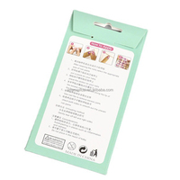 Pochette en papier PVC personnalisée avec trou de suspension, impression recto-verso dorée pour bandes de vernis à ongles, logo personnalisé