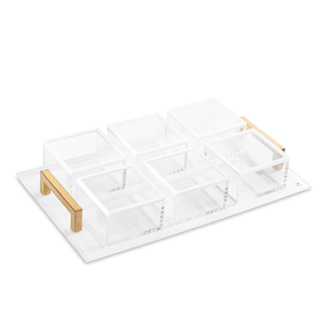 Individuelles Lucite Tray Judaica klassisches Acryl-Tauchbecken-Set - Product Image 4