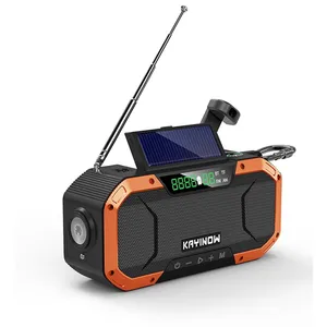 Bt5.0 Solar Wireless-Lautsprecher AM FM-Funksender Uhf Vhf Wiederauf lad bares Solar radio Als Multi-Outdoor-Kits Zubehör
