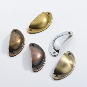 Modern <strong>Style</strong> Retro Iron Half Moon Brass Pulls <strong>Drawer</strong> Cupboard Cabinets Handle <strong>Knobs</strong> - Product Image 2