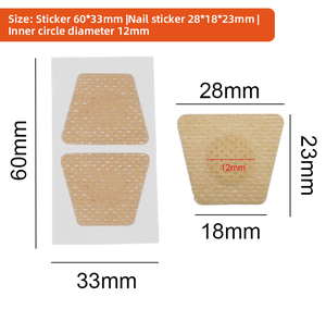 60 parches/caja de tratamiento de uñas de los pies <span class=keywords><strong>natural</strong></span> eficaz antihongos alivia el dolor regeneración parches de reparación de uñas para uñas agrietadas - Product Image 2