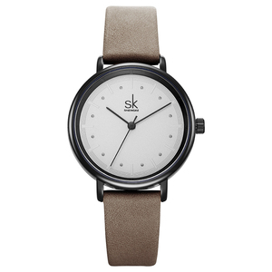 Minimal Comfort Water Resistant Leather Band Ladies Daily Casual Quartz Timepiece - Product Image 1