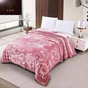 Mantas de poliéster 100% para cama Manta Raschel personalizada 4kg 6kg 8kg Manta de visón cálida para invierno - Product Image 1