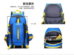 Large Capacity Detachable Strap Leather School <b>Backpack</b> Comfortable Outdoor Camping Hiking Mountaineering Bag Canvas Nylon Daily - Product Image 3